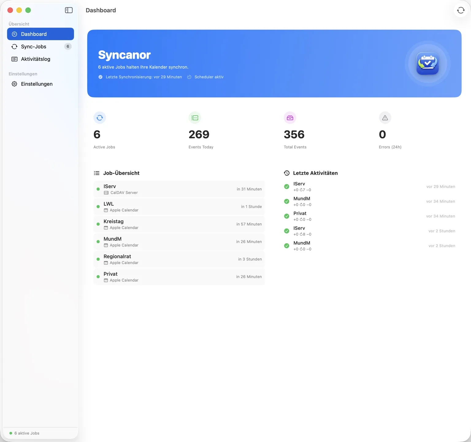 Syncanor Dashboard